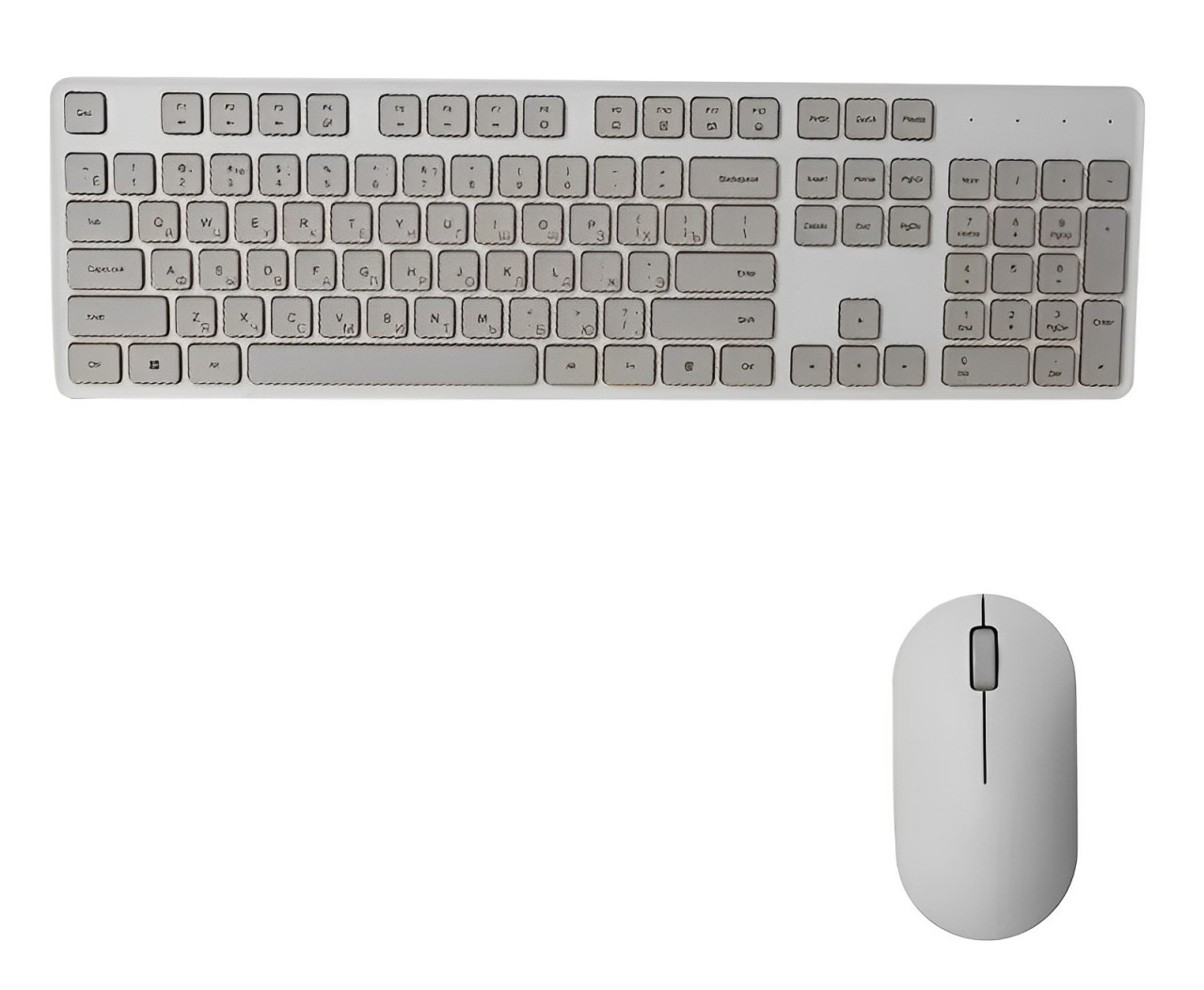 Купить Xiaomi Mi Wireless Keyboard and Mouse Set 2 (WXJS02YM) White