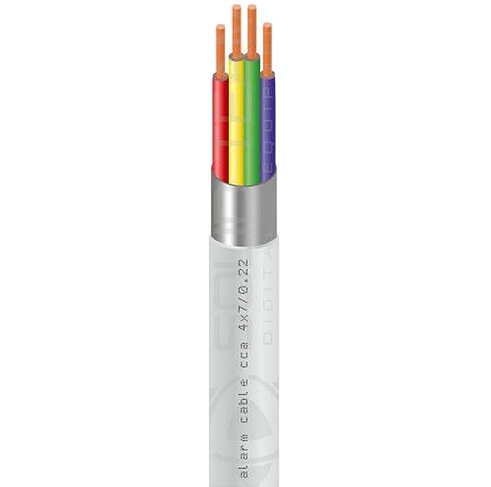 Купить Кабель сигнальный экранированный 4-жильный 4x0.22 мм, 10 м