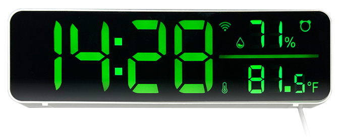 Купить CARCAM Tuya WiFi Temperature and Humidity Sensor with Clock Function SZ-01T