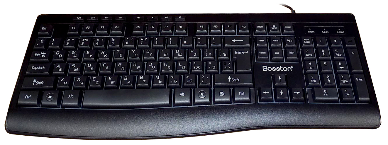 Купить Bosston Wired Multimedia Keyboard X18D Black