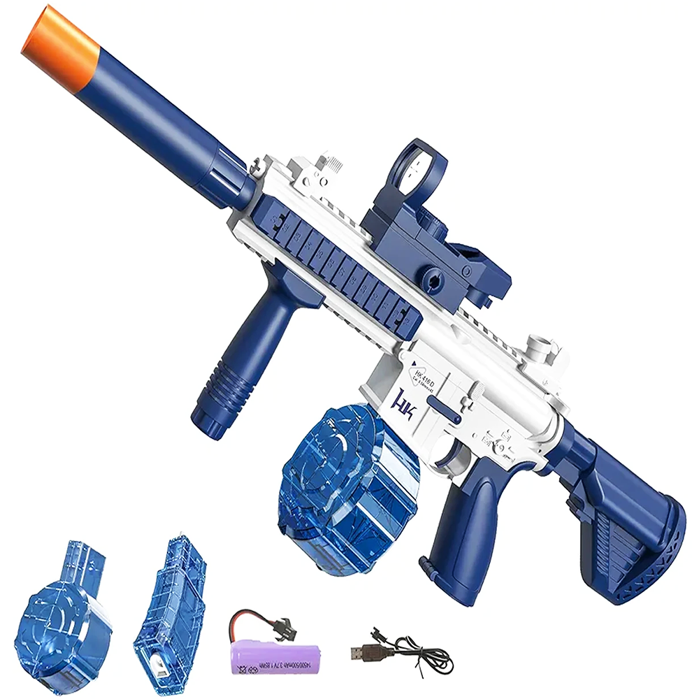 M416 Electric Water Gun (CY018) White-Blue
