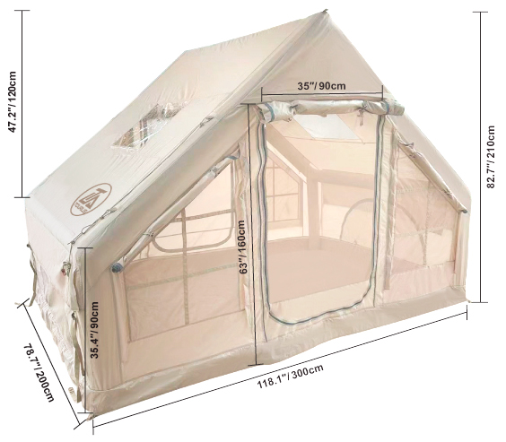 Купить Tourus Inflatable Camping Tent 300×210×200cm Beige TS-IT03