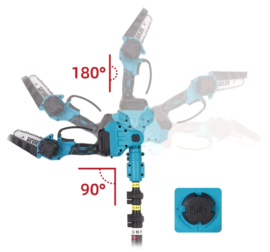 Купить Extension Pole 0.73-2.6m For Cordless Lithium Battery Instruments (EP01-1)