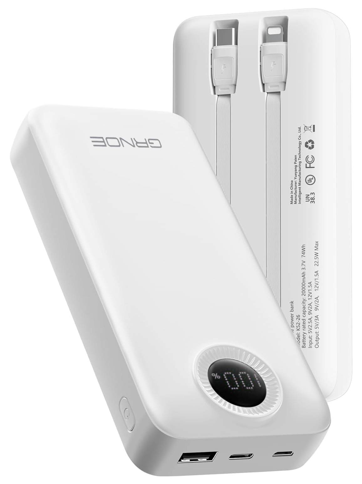 Купить Xiaomi Grnoe Power Bank 20000mah (K52-26) White