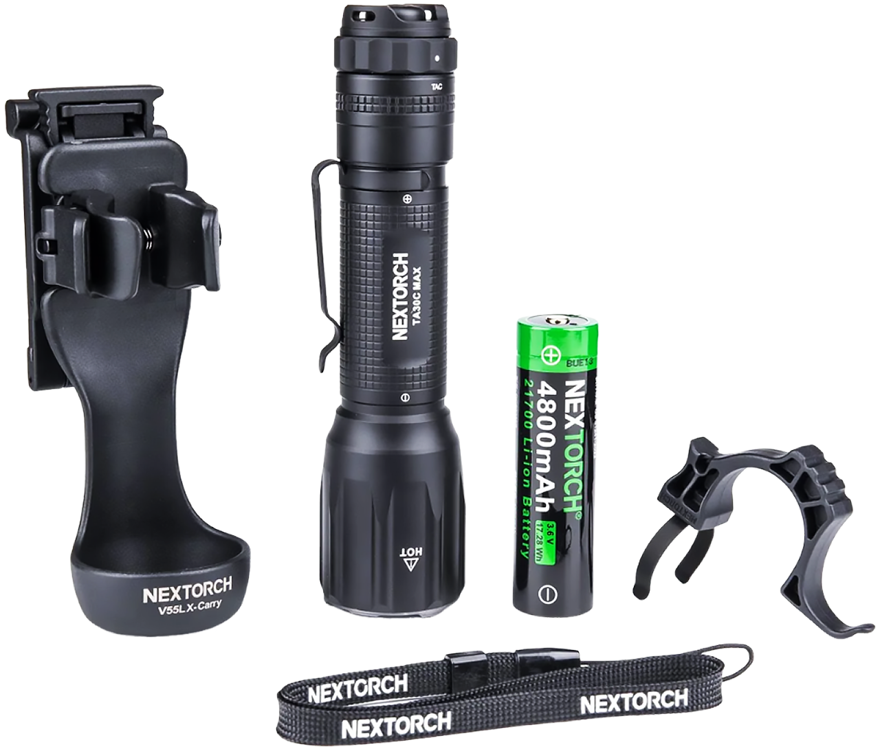 Купить Xiaomi NexTorch Ultra-bright One-step Strobe Tactical Flashlight (TA30C MAX SET)