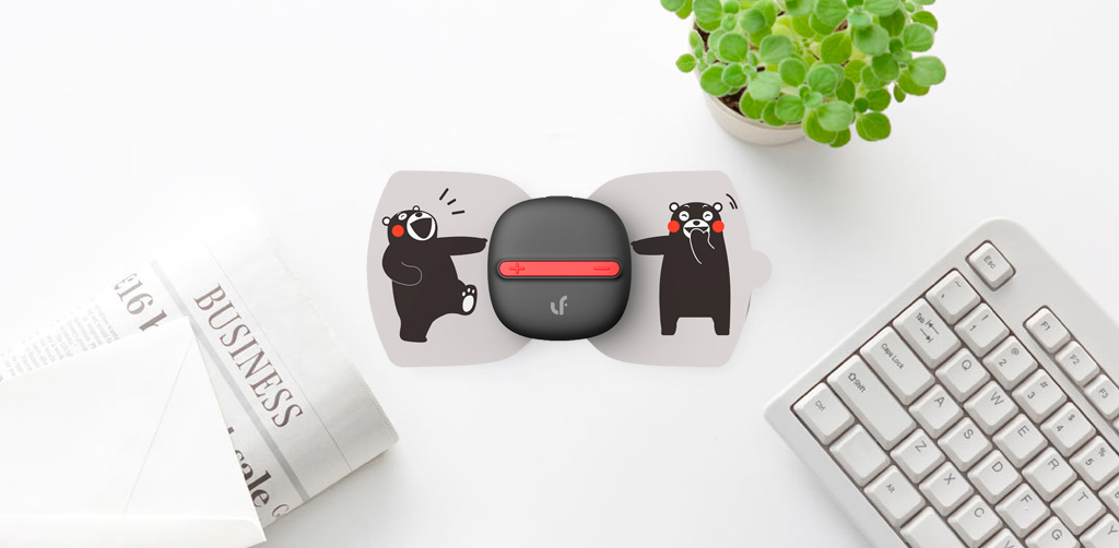 LERAVAN Mi Home Electrical TENS Pulse Therapy Massage Machine Black ультракомпактные габариты