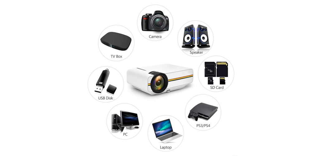 YG-400 имеет большой выбор разъемов для подключения сторонних устройств