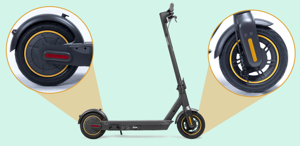 Электросамокат Ninebot KickScooter MAX - Колёса 10