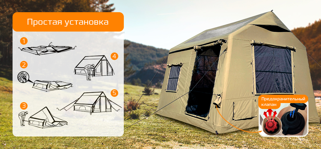 Tourus Inflatable Camping Tent 300×270×220cm Navy Green TS-IT07_1.jpg