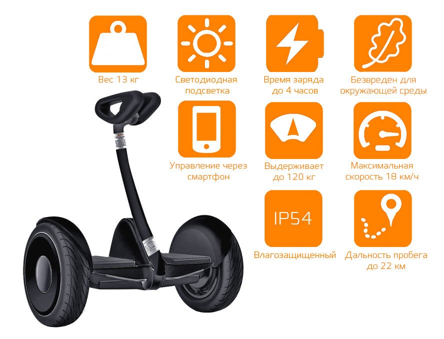 Гироскутер Xiaomi Ninebot Mini черный