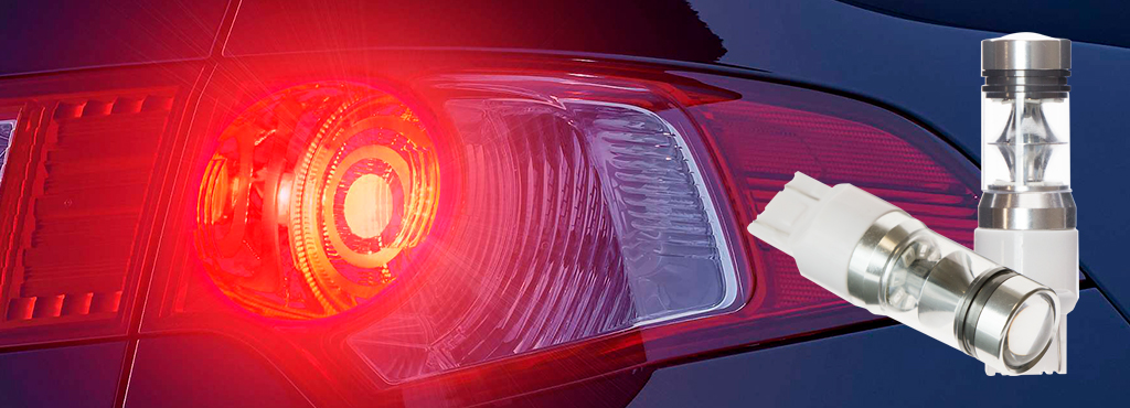 CARCAM WY21/5W-7443-30W-2325 красная светодиодная лампа для стоп-огней автомобиля