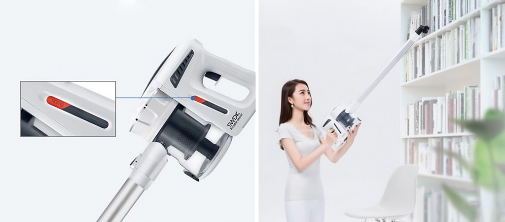 Xiaomi SWDK Multifunction Portable Cleaner K380 снащен съемным литиевым аккумулятором емкостью 2200 мАч