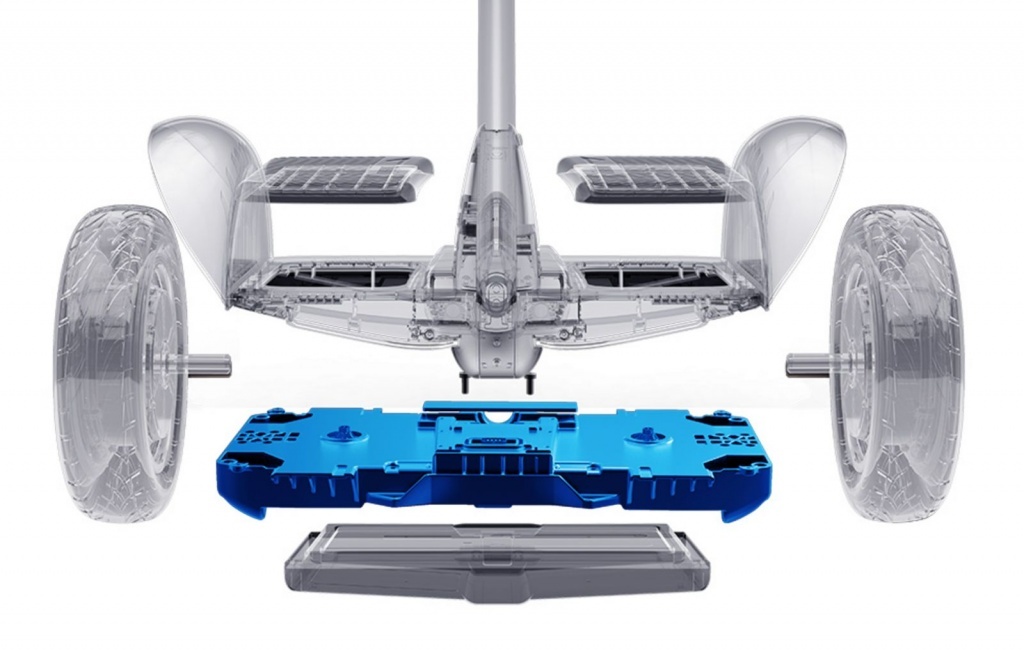 Гироскутер Xiaomi Ninebot Mini черный - каркас из магниевого сплава