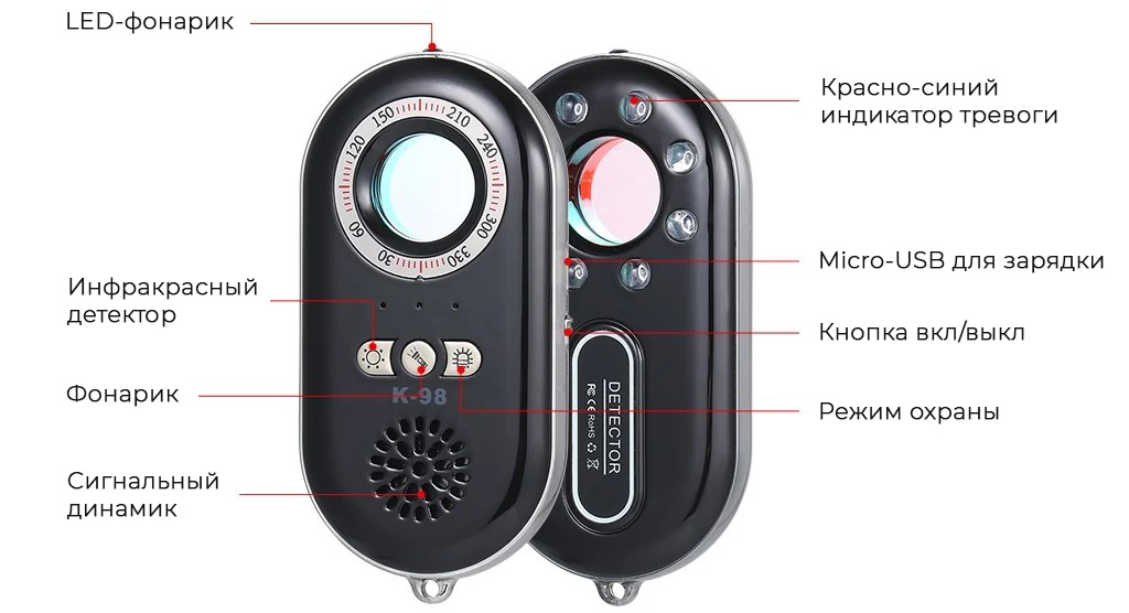 Bug Detector Hunter K98 Bug Detector Hunter K98