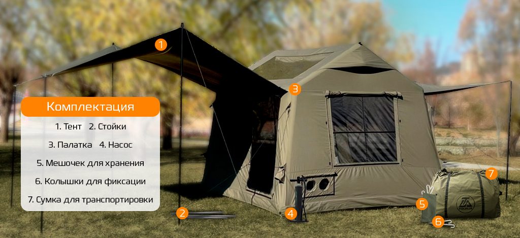 Tourus Inflatable Camping Tent 300×270×220cm Navy Green TS-IT07_6.jpg