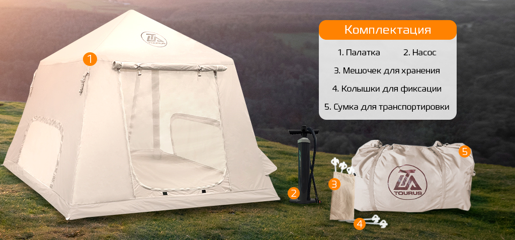 Tourus Inflatable Camping Tent 240×240×180cm Beige TS-IT01_6.jpg