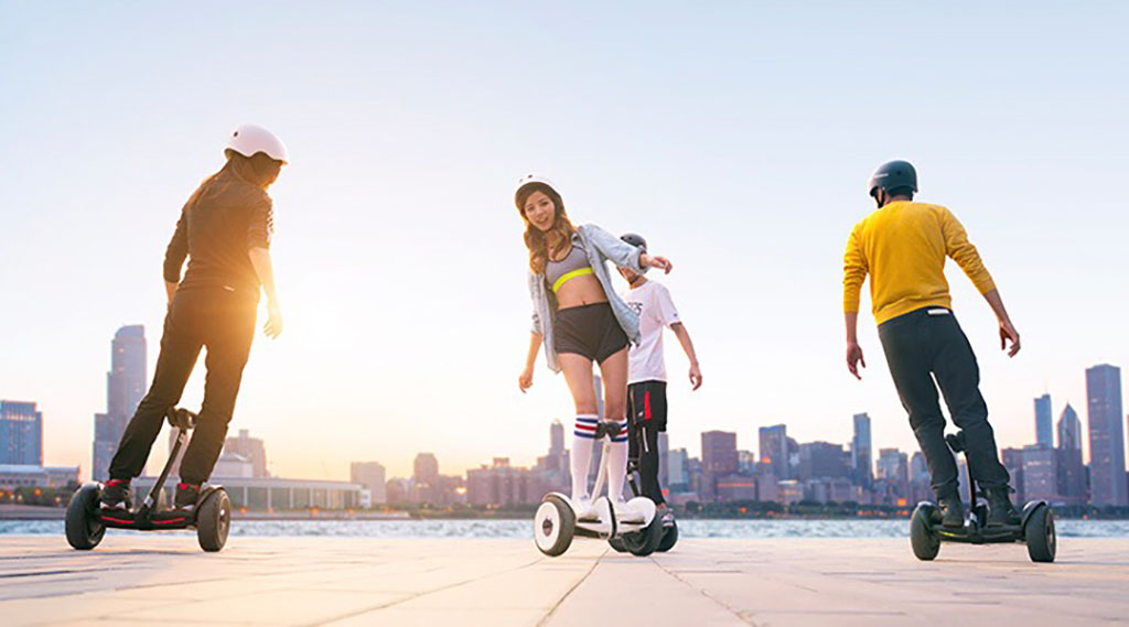 Гироскутер Xiaomi Ninebot Mini черный - бескамерные колеса