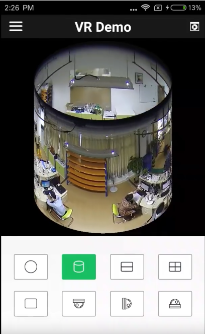 Удобная работа с приложением КАРКАМ КАМ-360 позволяет просматривать видео в разных режимах