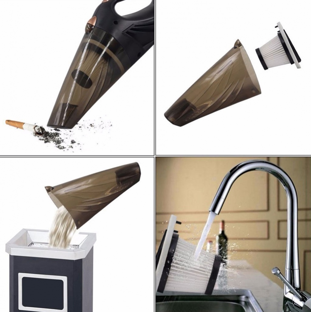 Автомобильный пылесос CARCAM Vacuum-1 black - Сухая и влажная уборка