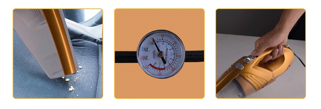 Автомобильный пылесос CARCAM Vacuum-5 - Встроенный компрессор