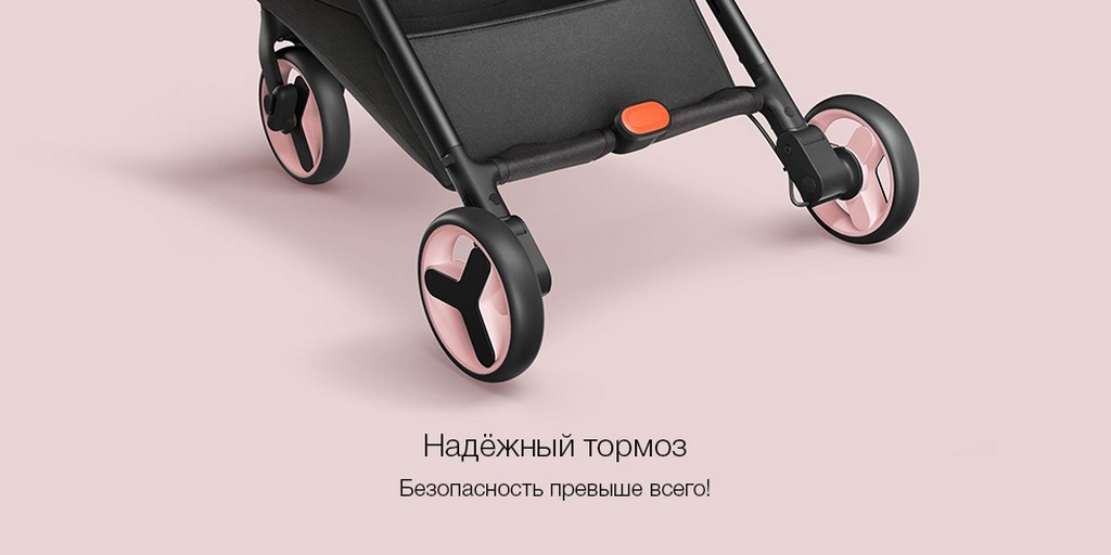 Детская Коляска Xiaomi Mitu (Rice Rabbit) Folding Stroller Blue 11.jpg