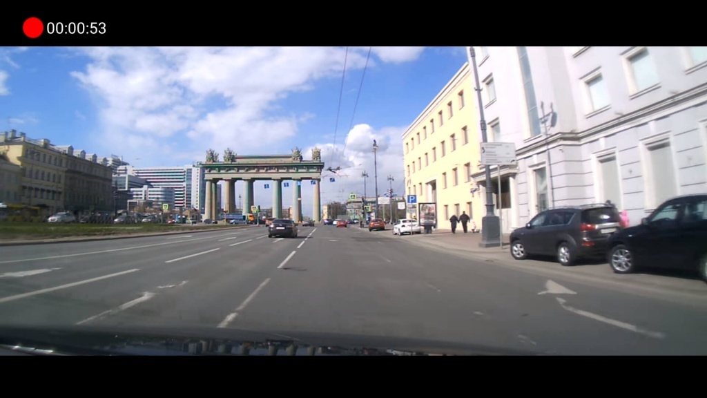 Штатный автомобильный видеорегистратор CARCAM U4-HD - Управление со смартфона