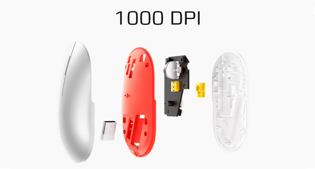 Xiaomi Mi Fashion Mouse Silver - Высокая точность