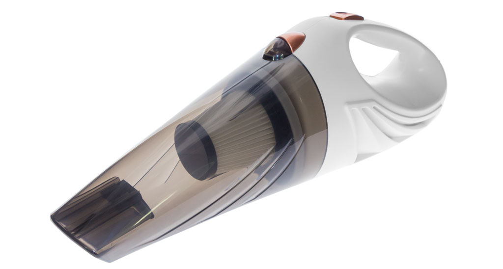 Компактный пылесос для сухой и влажной уборки салона автомобиля CARCAM Vacuum-1 white