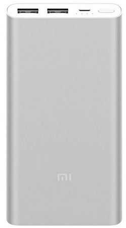 Купить Xiaomi Mi Power Bank 10000mAh Silver (PLM09ZM)