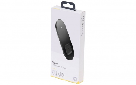 Купить Xiaomi Baseus Simple 2 in 1 Wireless Charger черный