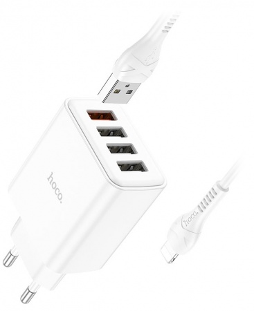 Купить Hoco C102A 4USB 2.1A QC3.0