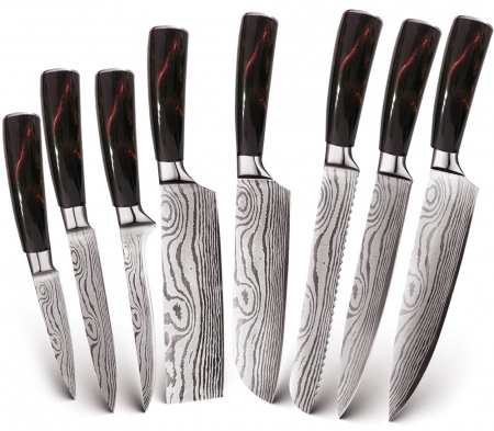 Купить Xiaomi Spetime 8-Pieces Kitchen Knife Set Red (RE01KN8)