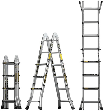 Купить Bafen Midoli Aluminum Alloy Telescopic Ladder 5+4 steps ML15-X5