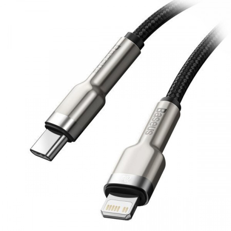 Купить Baseus Cafule Series Metal Data Cable Type-C to iP PD 20W 1m Black (CATLJK-A01)