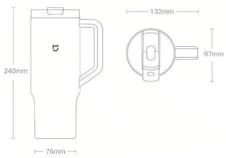 Купить Xiaomi Mijia Sippy Cup 1L (MJXGB01RM) Lime Green