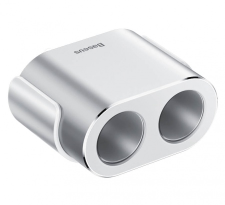Купить Baseus High Efficiency One to Two Cigarette Lighter Silver