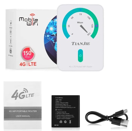 Купить Tianjie 4G LTE Pocket Wi-Fi Router (MF906-3)
