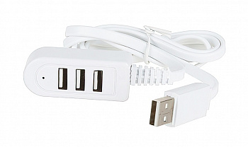 Купить USB hub на 3 порта 0.3м белый