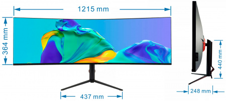 Купить CARCAM Ultrawide Curved Monitor 49'' 75Hz (CCLED49C875)