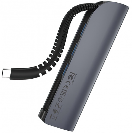 Купить Type-C хаб HOCO HB17 Easy connect (USB3.0-3+SD+TF)
