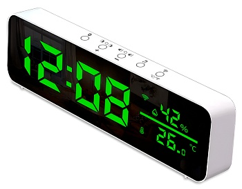 Купить CARCAM Tuya WiFi Temperature and Humidity Sensor with Clock Function SZ-01T