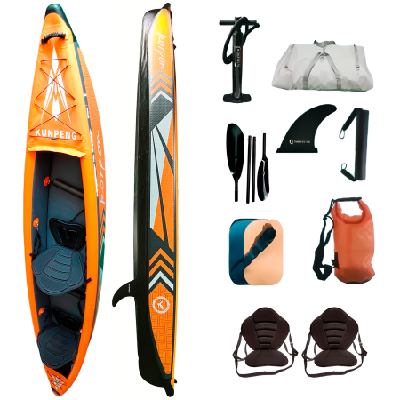 Купить KORPON FB Inflatable Double Person Kayak 415*77*37 (158C4.1) Orange