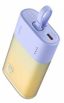 Купить Xiaomi Baseus Pocket Fast Charging Power Bank Lighting 5200 mAh (PPKDC05L) Purple