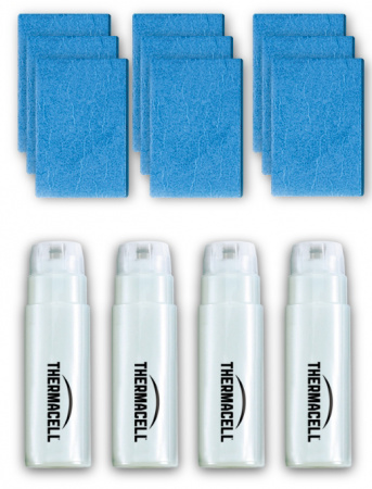 Купить Набор запасной Thermacell Refills MR 400-12 (4 газовых картриджа + 12 пластин)