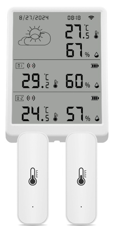 Купить CARCAM Tuya WIFI Temperature Humidity Monitor With Extra Sensor TH16-R2