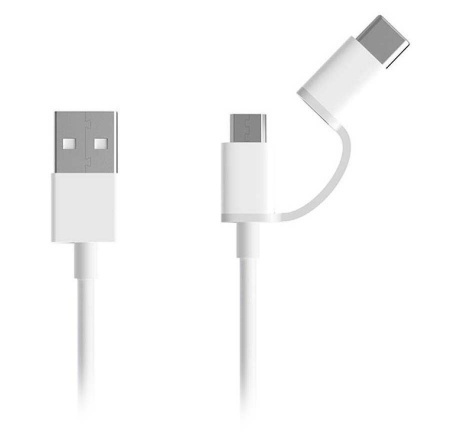 Xiaomi ZMI USB Type-C/Micro 30cm Белый (AL511) Кабель 2 в 1