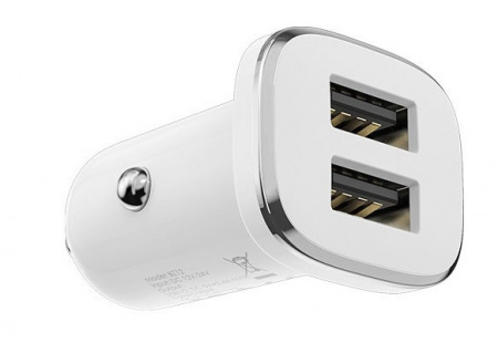 Купить Borofone BZ12 АЗУ 2USB 2.4A Белый