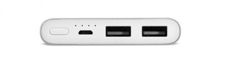 Купить Xiaomi Mi Power Bank 10000mAh Silver (PLM09ZM)