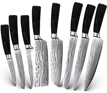 Купить Xiaomi Spetime 8-Pieces Kitchen Knife Set Black (BL03KN8)