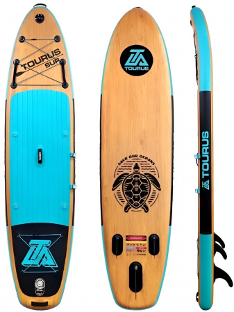 Купить Tourus Inflatable SUP Board 335x84x15cm Blue and Wood, TS-002S